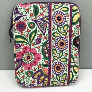 Vera Bradley Tablet Sleeve Padded Case Viva La Vera Travel Protective 10.5 inch